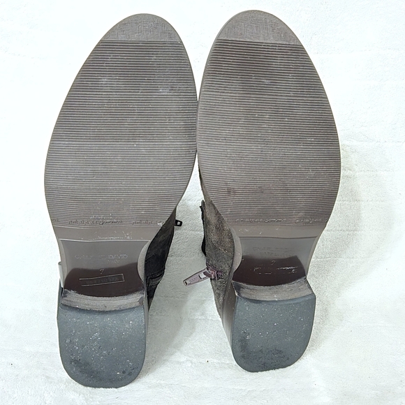 Charles David Womens Ankle Boots Sz 7M Leather Suede Chukka Brown Made In Italy - Picture 9 of 9